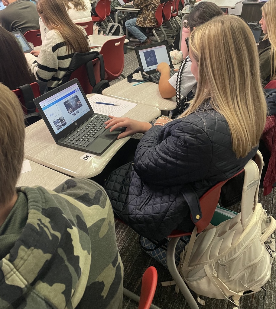 Students working on assignment