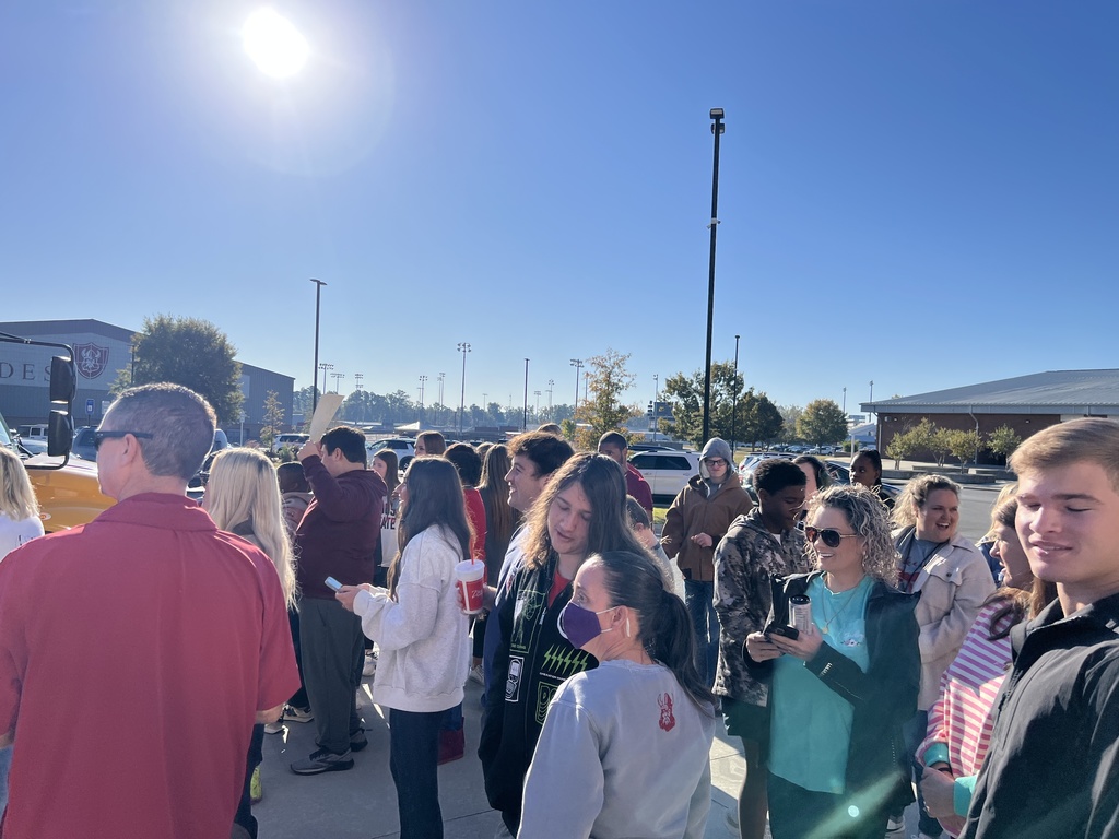 Crowd supporting cheerleaders