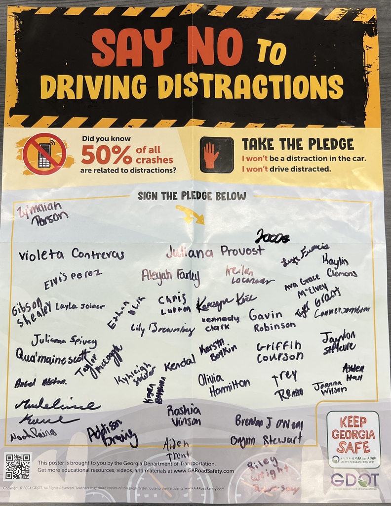 Poster with pledge signatures