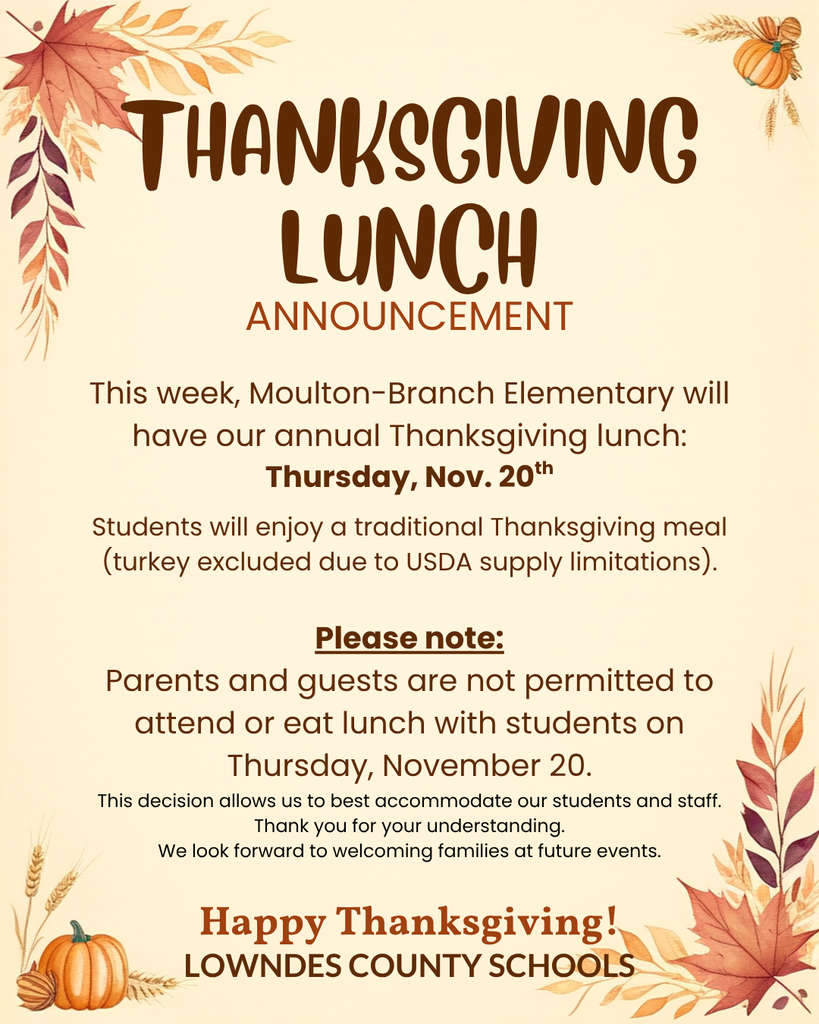 Thanksgiving Lunch Memo