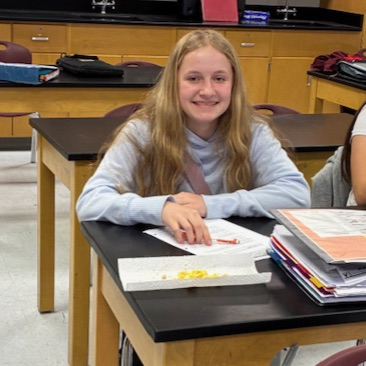 students doing experiment