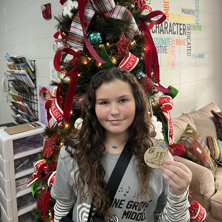 students decorating stockings