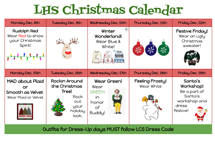 LHS Christmas Calendar