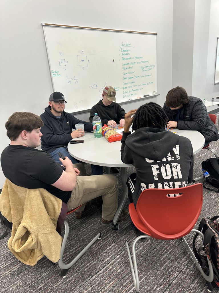 Students working together to gather data for a statistics project