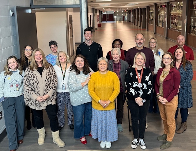 Language Arts department on I Love Public Schools day