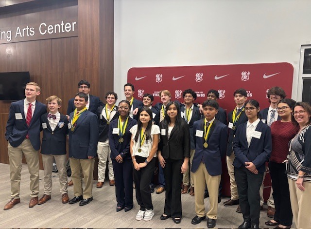 Lowndes High FBLA competitors and sponsor