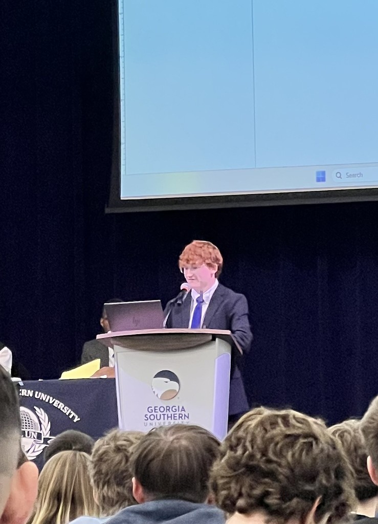 LHS student presenting