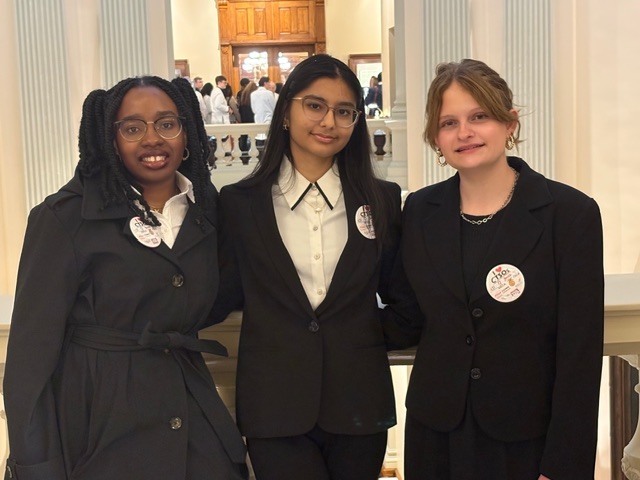 LHS HOSA students at the capital