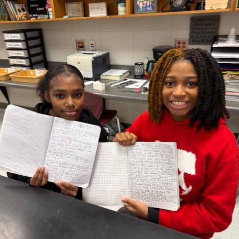 students doing lab activity