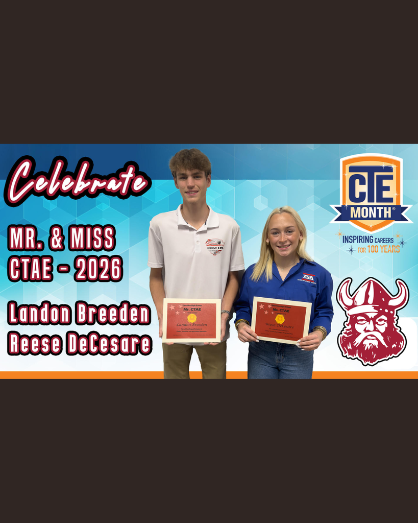 Mr. & Miss CTAE 2026 Landon Breeden and Reese DeCesare