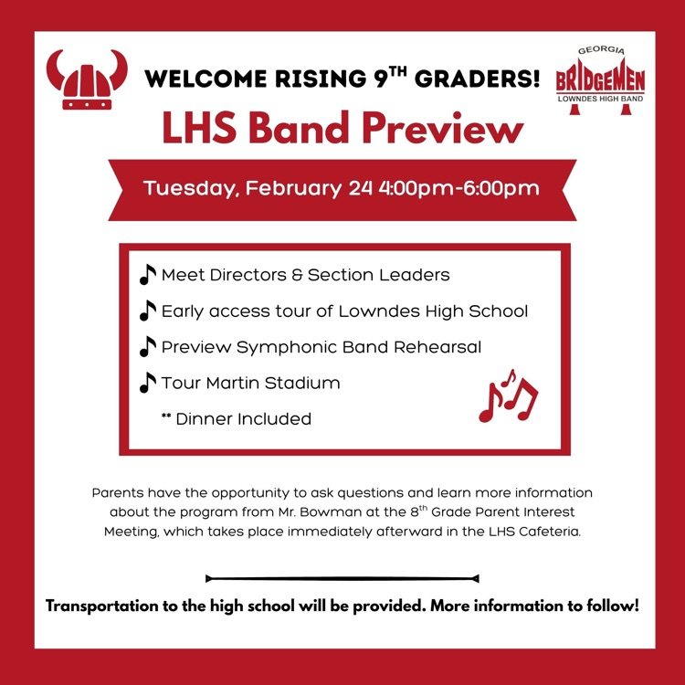 band preview flyer