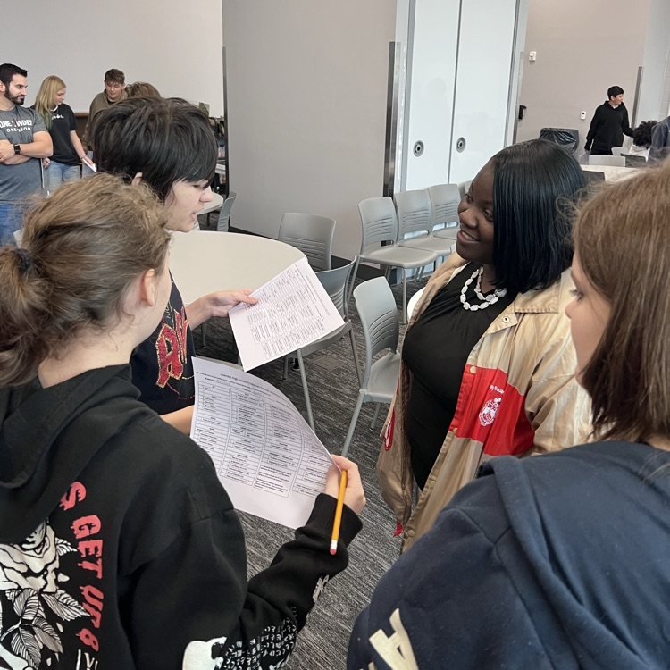 students touring LHS