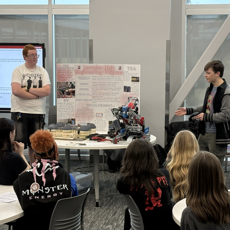 students touring LHS