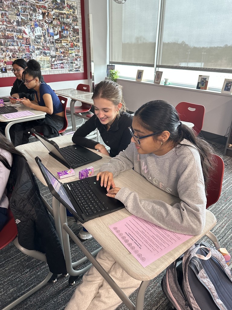 Students working on percentiles and z-scores