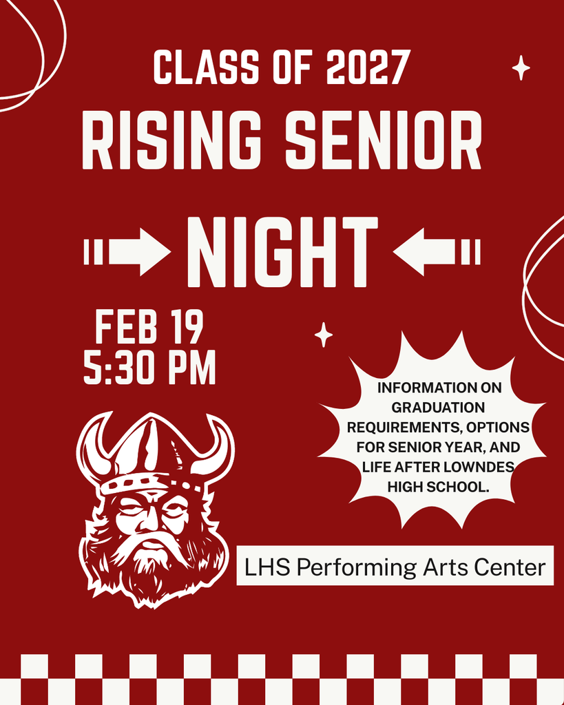 Rising Senior Night Feb 19th 5:30 PM