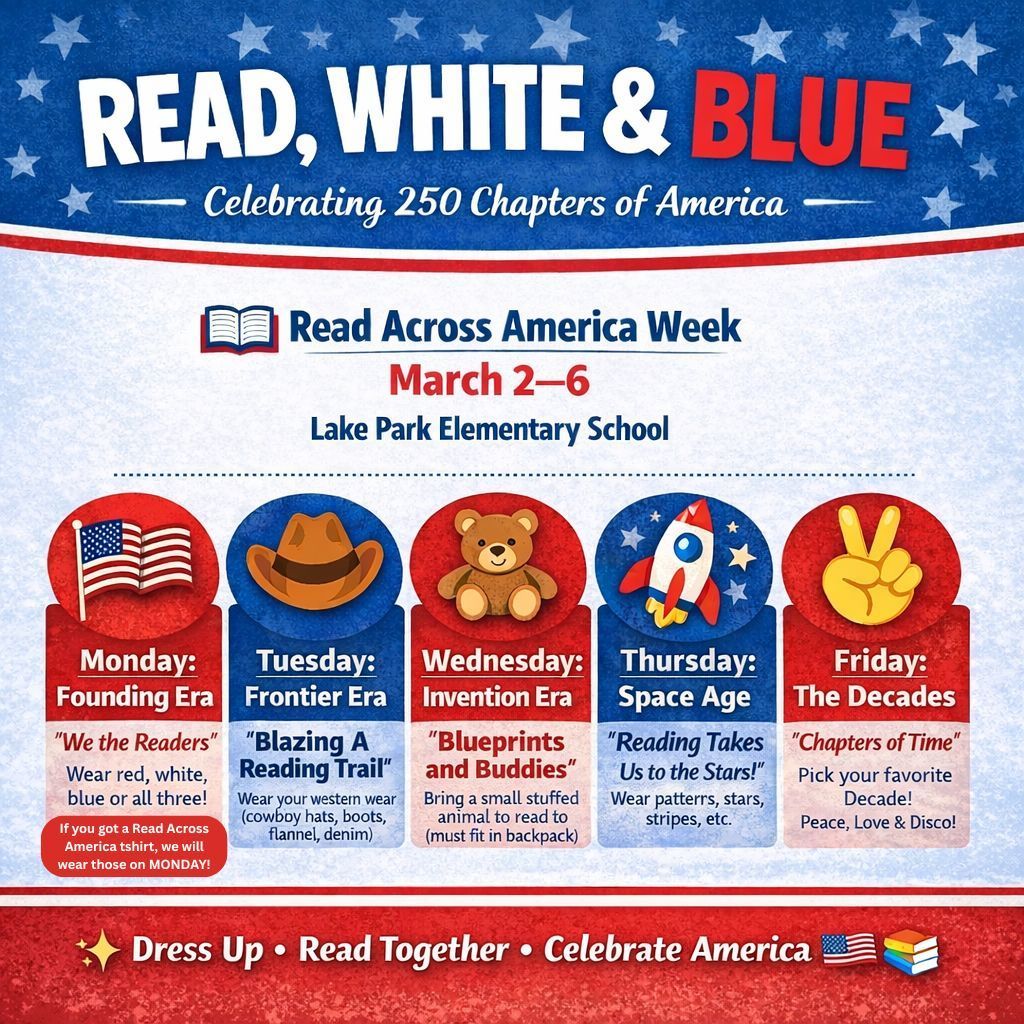 Read Across America Dress Up Days