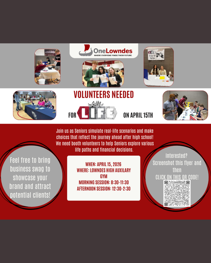 Game of Life Volunteer Flier with QR Code to sign up