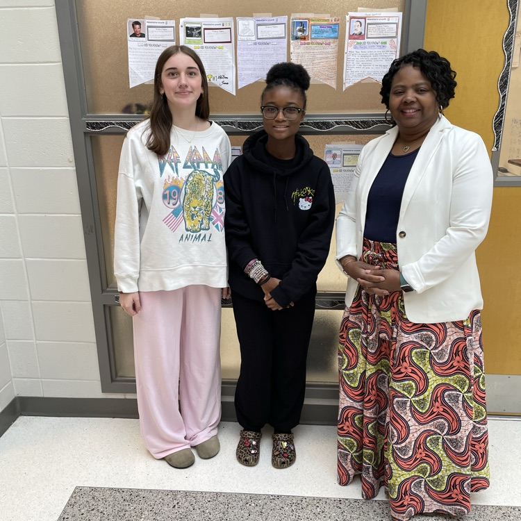 Mrs. Hopkins and students 