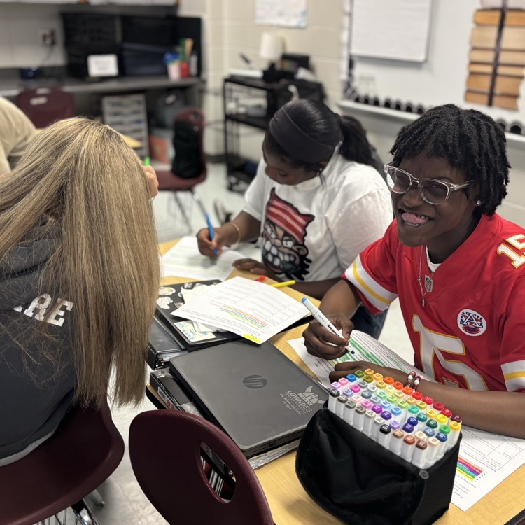 students analyzing writing 