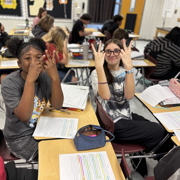 students analyzing writing 