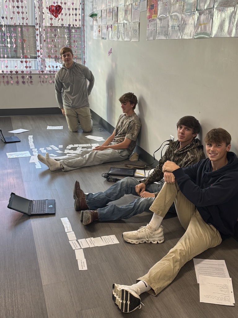 Students working on MLA Citations