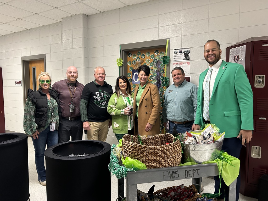 Admin with LLC teachers and the Whoop Whoop Wagon