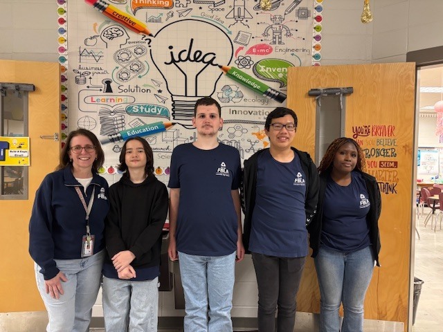 FBLA Sponsor and members at Clyattville Elementary