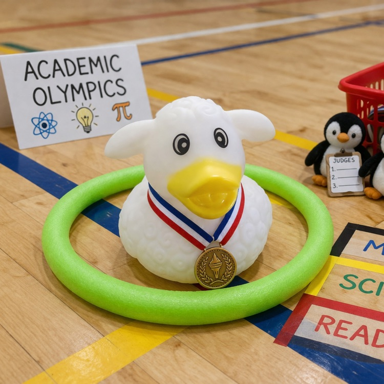 duck at Academic Olympics 