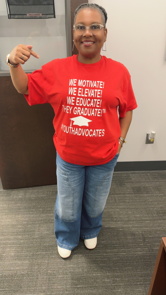 Counselor dressed for her current education position