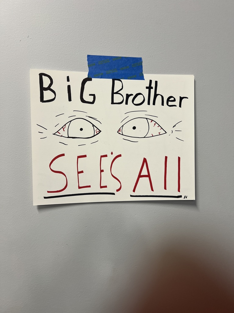 Big Brother sees all sign