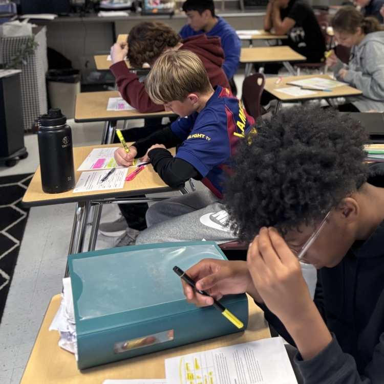 students analyzing text techniques 