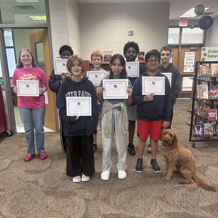 6th grade students of the month 