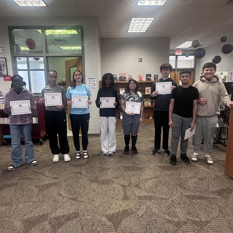 8th grade students of the month 