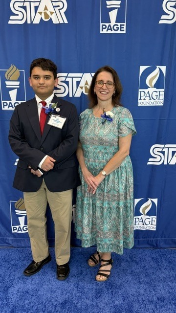 Aarin Dave (STAR Student)  and Gina Tindall (STAR Teacher)