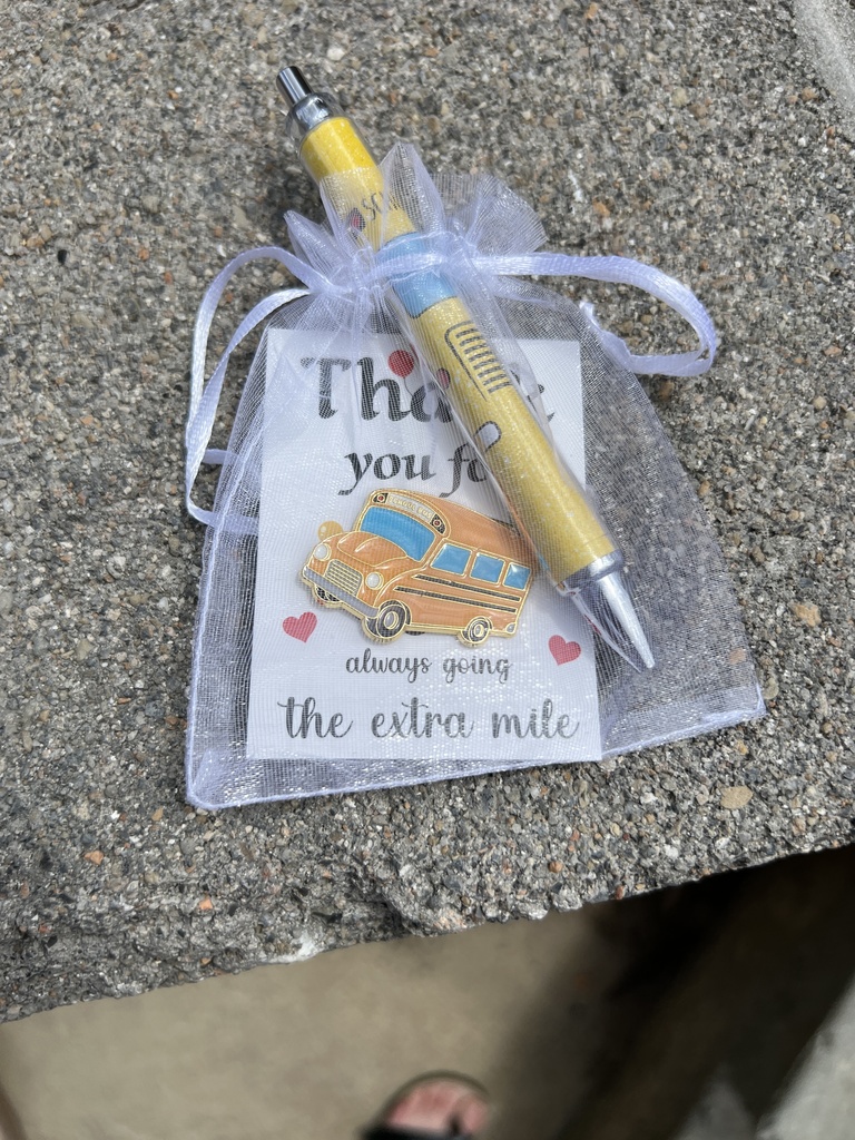 Thank you for always going the extra mile pin and pen.