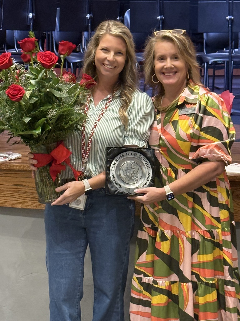 Mrs. Whitehead with Principal Pearson