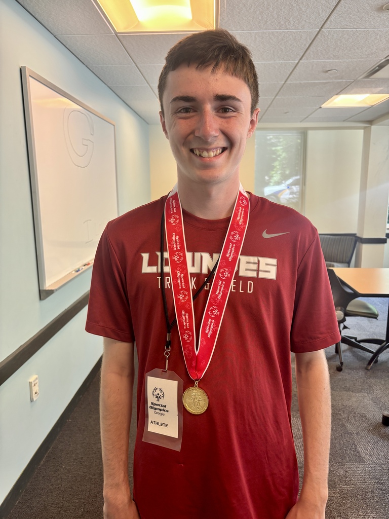 Student with a medal