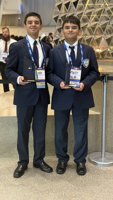 Aarav and Aarin Dave at FBLA Convention