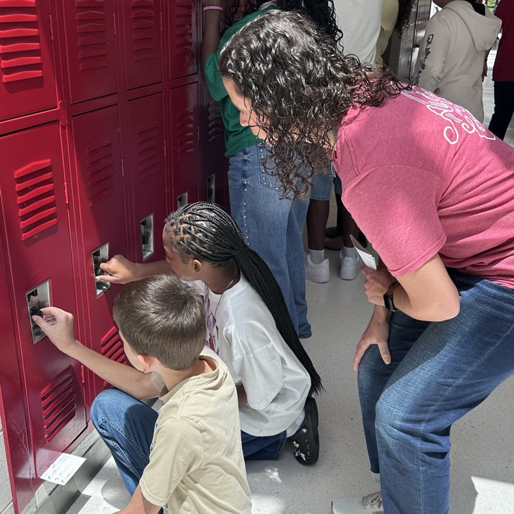 opening lockers 