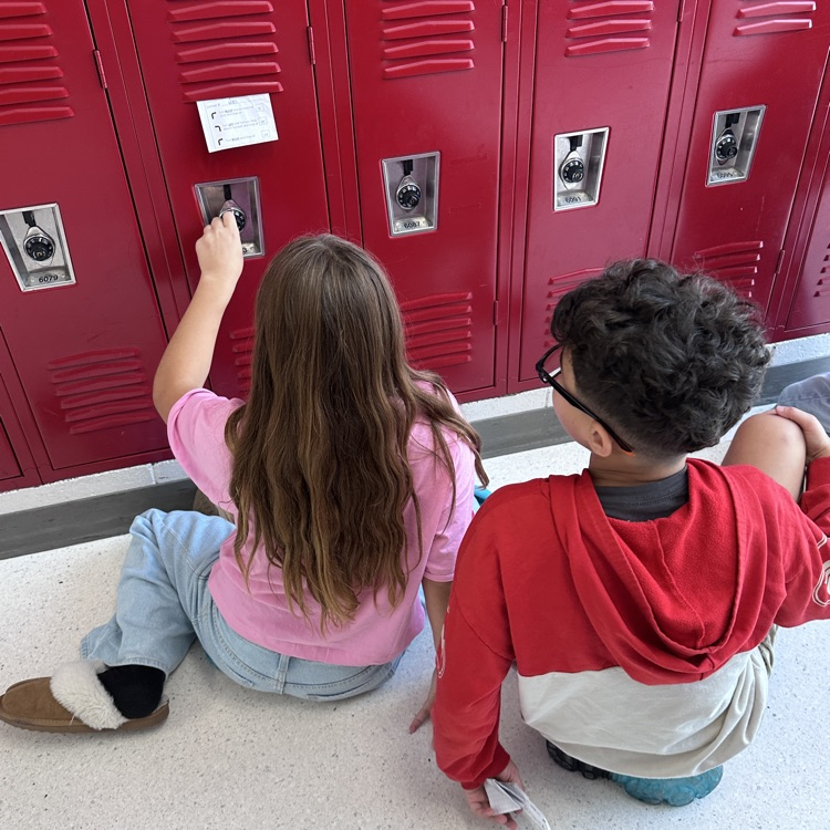 opening lockers 