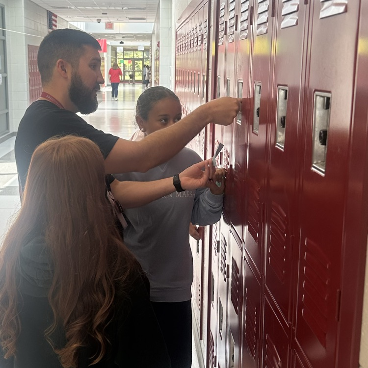 opening lockers 