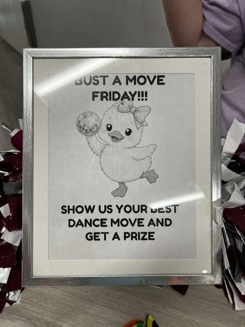 Bust a Move Friday! Show us your best dance move and get a prize