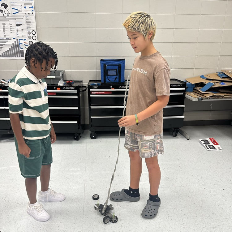 students building towers
