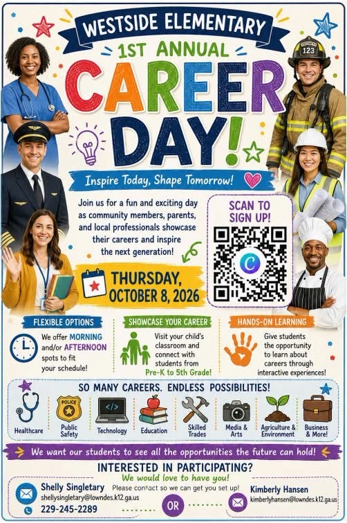 An image about Career Day and seeking participation.