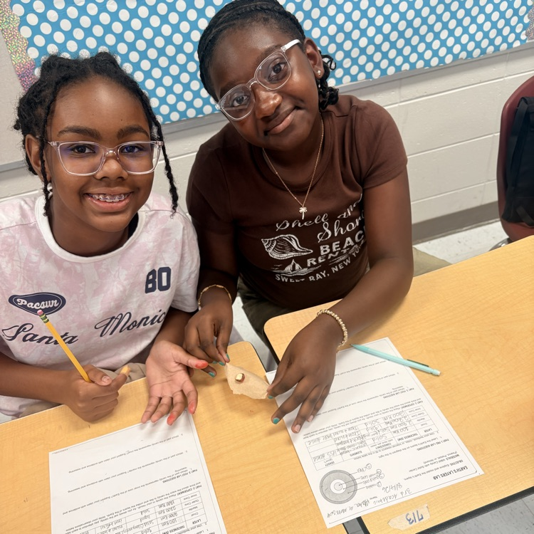 students doing Earth layers activity