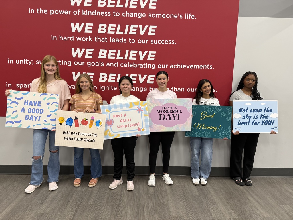 Students participating in Welcome Wednesday
