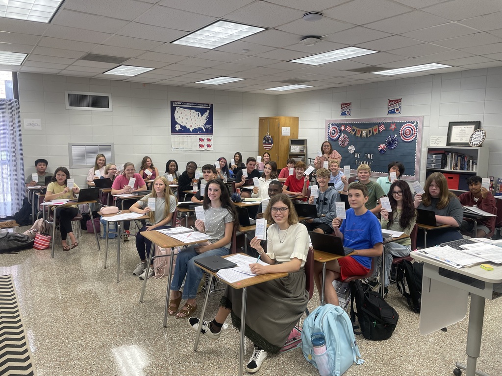 Students with pocket constitutions