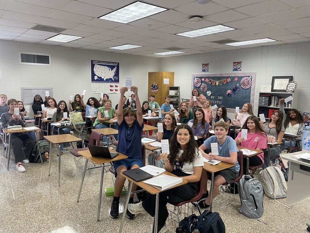 Students with pocket constitutions