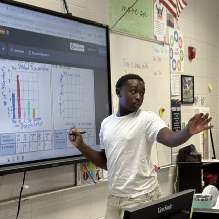 students teaching
