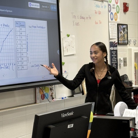 students teaching